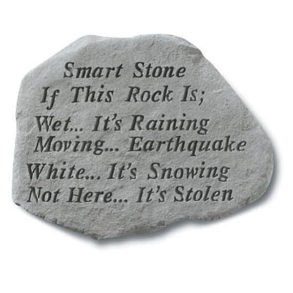 Kay Berry - Inc. Smart Stone If This Rock Is Wet Its Raining - Garden Accent - 12 Inches x 16 Inches KA313496 - main